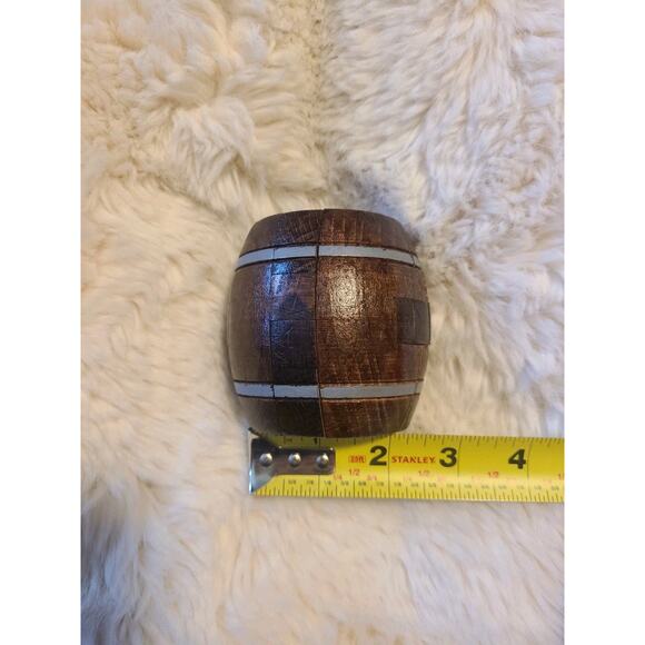 TRUE GENIUS POWDER KEG Wooden Barrel PUZZLE - Picture 3 of 6